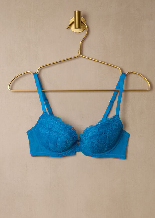 Sexy Lace Padded Plunge Bra image number 5.0