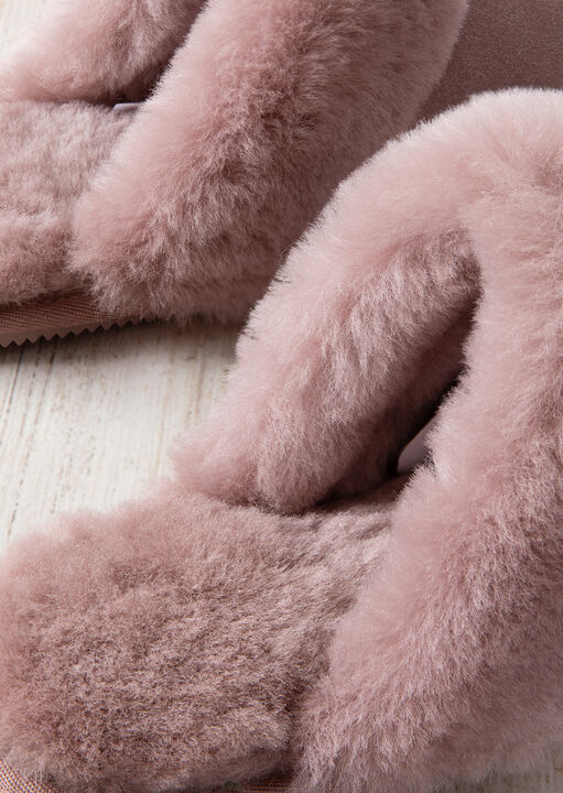 Suede and Shearling Slipper image number 3.0