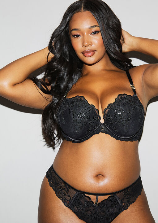 The Icon Fuller Bust Padded Plunge Bra image number 0.0