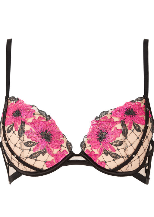 Boudoir Rose Padded Plunge Bra image number 10.0