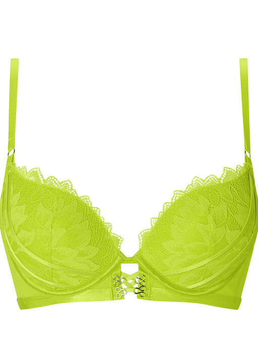 Neon Crush Padded Plunge Bra image number 4.0