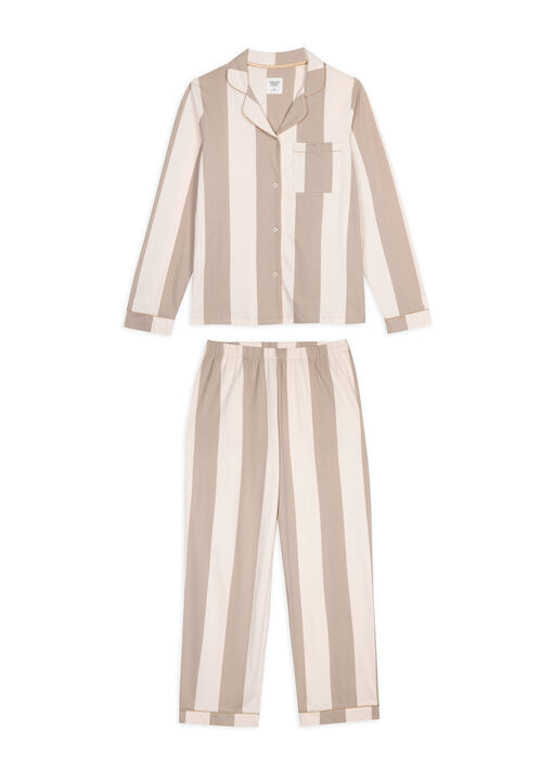 Stripe Revere Long Sleeve Set image number 5.0