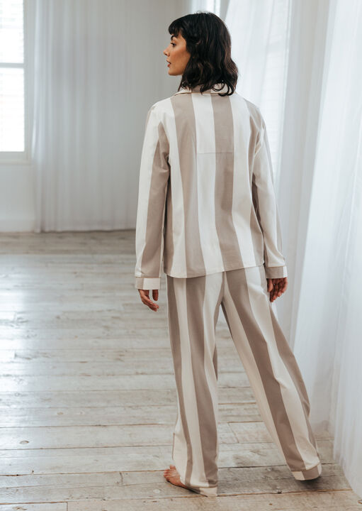 Stripe Revere Long Sleeve Set image number 2.0