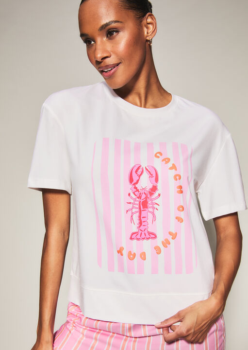 Lobster Stripe Trouser and T-Shirt Set image number 1.0