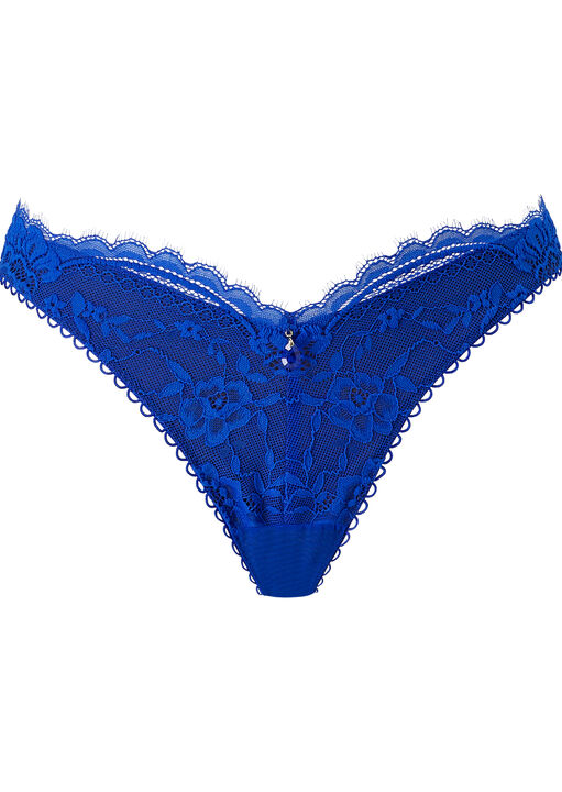 Availing Lace Floral Brazilian Knicker image number 4.0