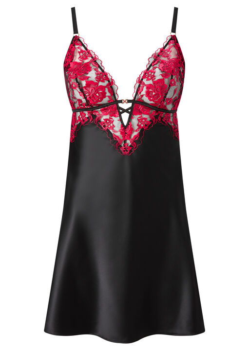 Endless Attraction Satin Chemise Lingerie image number 4.0