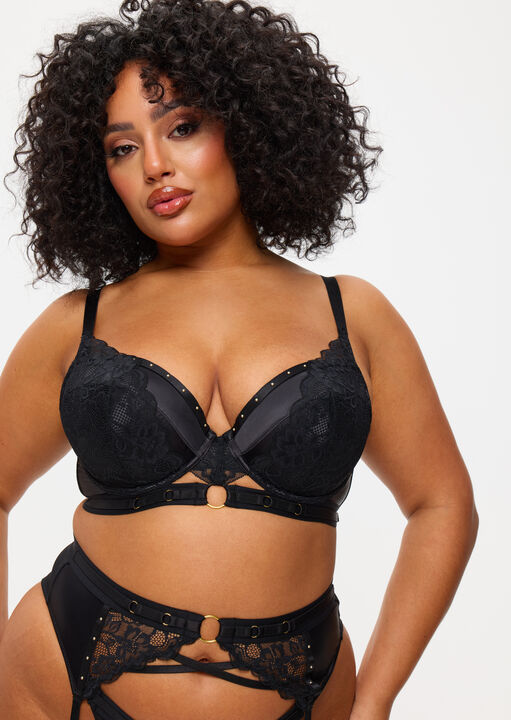 Undisputed Padded Plunge Bra image number 3.0