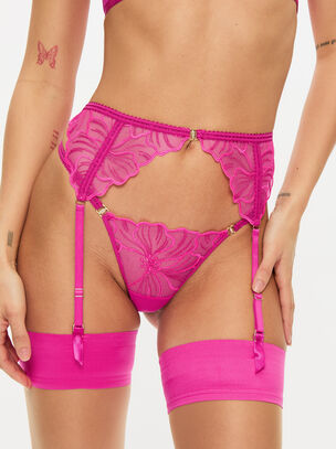 Floral Fling Suspender Belt