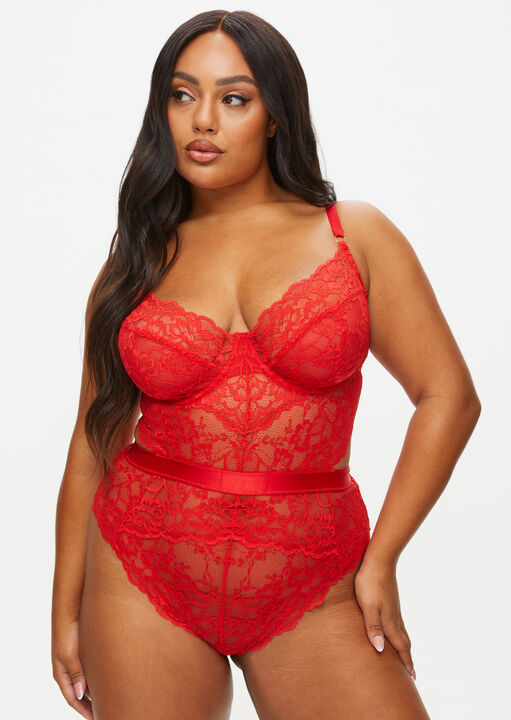 Hold Me Tight Lace Lingerie Body image number 5.0