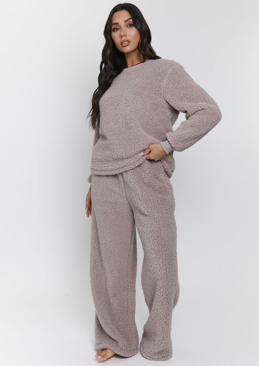 Borg Jumper & Wide Leg Set image number 3.0
