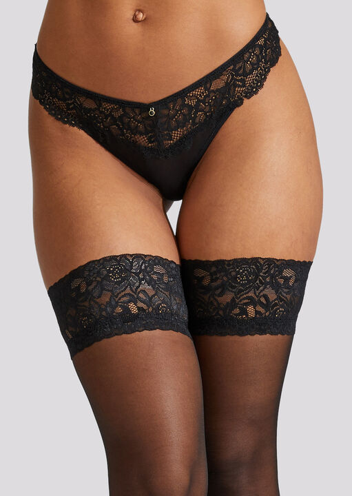 Lace Top Seamed Hold Up image number 1.0