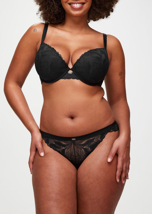 Harper Padded Plunge Bra image number 4.0