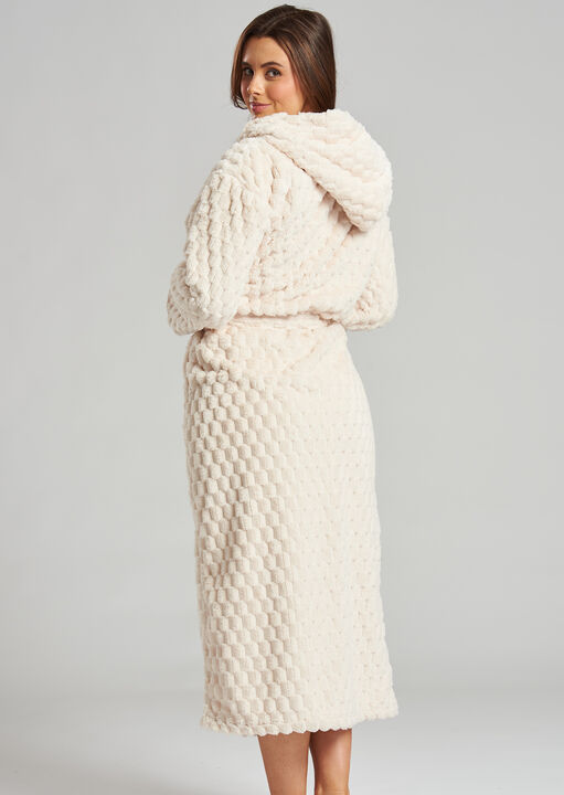 Geometric Fleece Robe image number 2.0