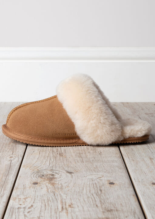 Suede and Shearling Slipper image number 1.0