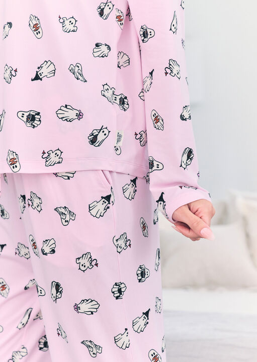 Ghost Print Long Sleeve Set  image number 5.0