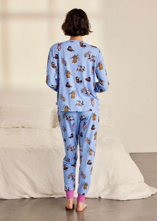 Chelsea Peers Princess Cats Long Sleeve Pyjama Set image number 2.0