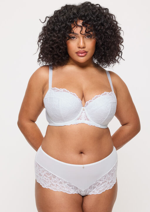 Sexy Lace Padded Balcony Bra image number 1.0