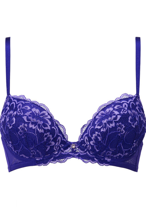 Sexy Lace Padded Plunge Bra image number 4.0