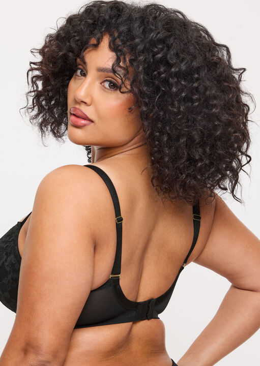 Sexy Lace Padded Plunge Bra image number 6.0