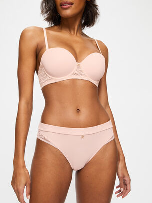 Charlotte Padded Strapless Bra - Pale Pink