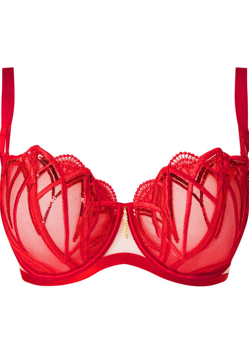 Desiring Decadence Non Padded Fuller Bust Balcony Bra image number 4.0