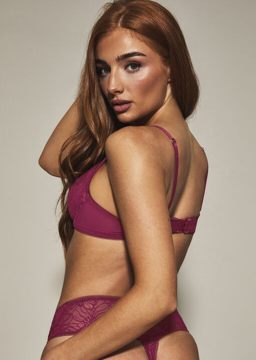 Knickerbox Alice Lace Non Padded Plunge Bra image number 4.0