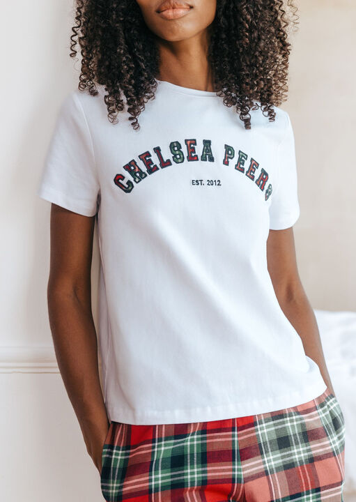 Gingham Brushed Short Sleeved Set image number 1.0