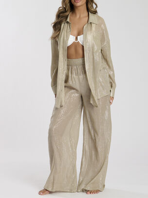 Metallic Shirt - Gold