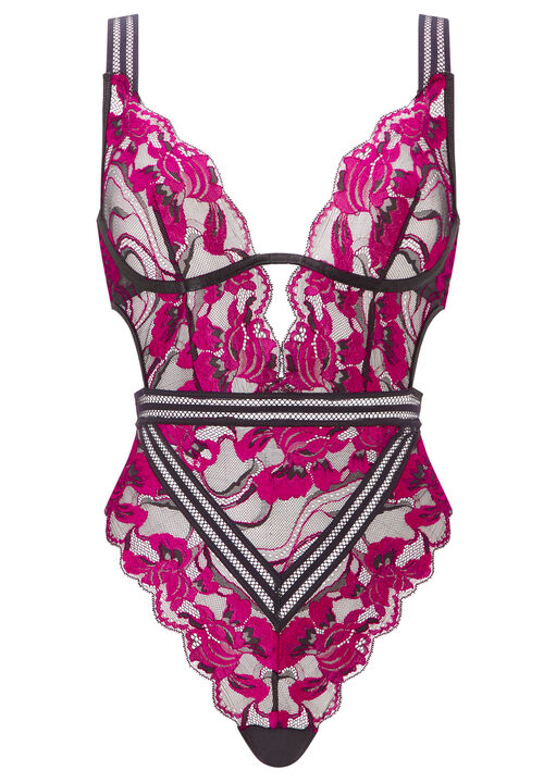Embracing Lace Open Back Lingerie Body image number 4.0