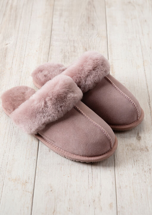 Suede and Shearling Slipper image number 0.0