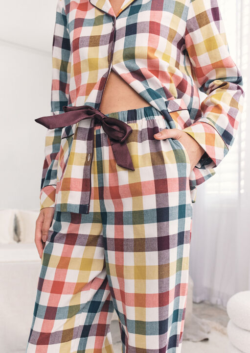 Gingham Revere Long Sleeve Set image number 3.0