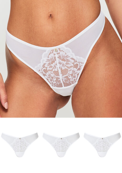 Sexy Lace Thong - Pack of 3 image number 0.0
