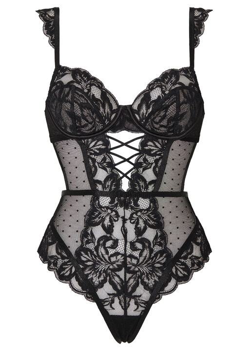 Sweet Romance Lace Underwired Lingerie Body image number 4.0