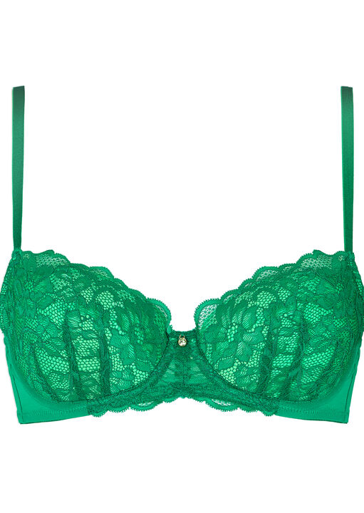 Sexy Lace Padded Balcony Bra image number 5.0