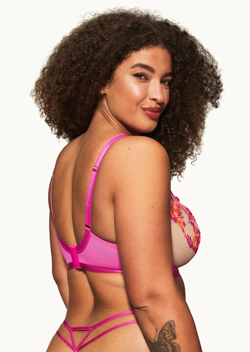 Tropical Tease Non Padded Fuller Bust Plunge Bra image number 2.0