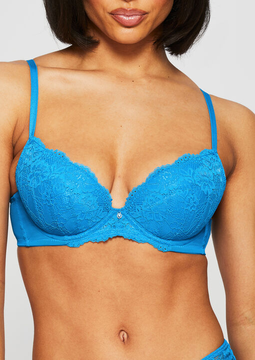 Sexy Lace Padded Plunge Bra image number 1.0