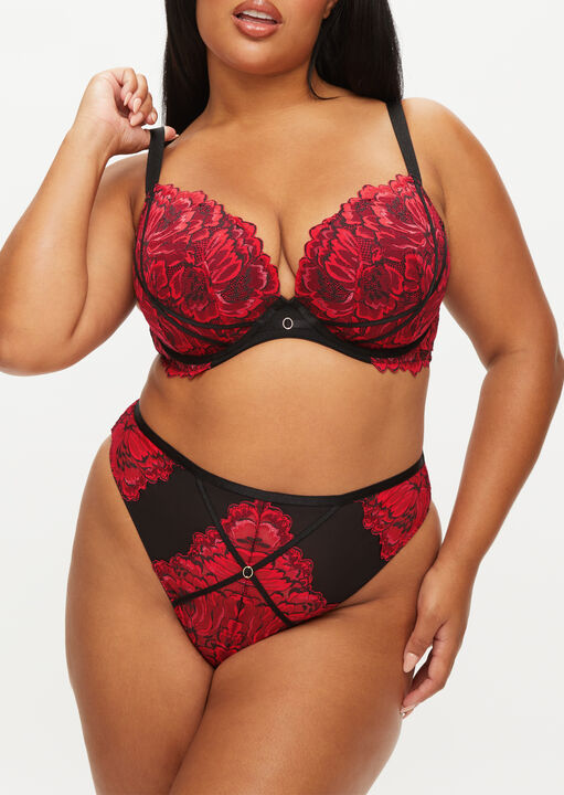 Nightfall Fuller Bust Padded Plunge Bra image number 0.0
