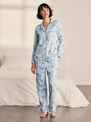 Chelsea Peers Organic Cotton Polar Bear Pyjama SeT - White