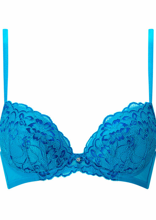 Sexy Lace Padded Plunge Bra image number 5.0