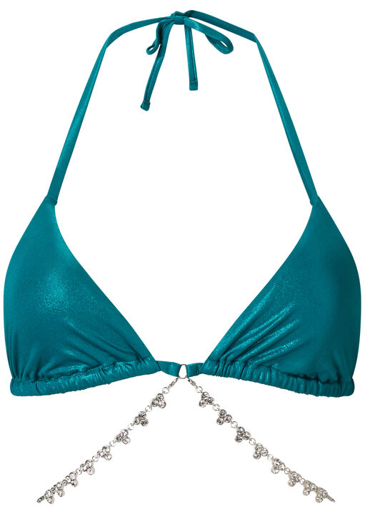Beachy Bombshell Triangle Bikini Top image number 4.0