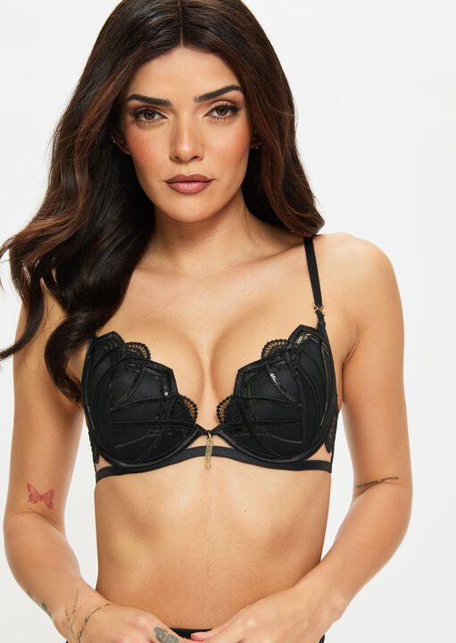 Desiring Decadence Padded Plunge Bra image number 1.0