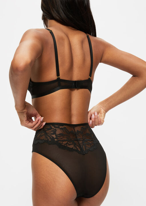 Ever Yours Lace High Waisted Brazilian Knickers image number 2.0