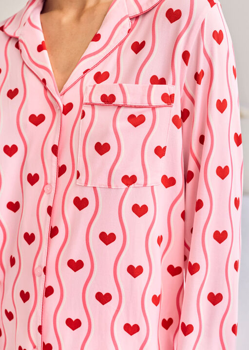 Heart Wave Revere Long Sleeve Set image number 4.0