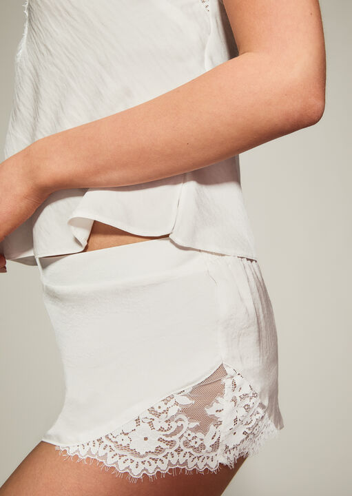 Knickerbox Renee Satin Lace Cami Top & Shorts Set image number 4.0