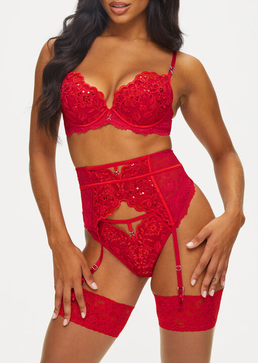 Ann Summers Red The Icon Waspie, Small