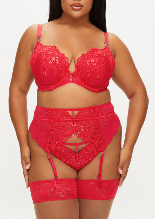 Ann Summers Red The Icon Fuller Bust Padded Plunge Bra, 36G