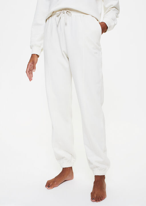 Knickerbox Jessica Sweat Jogger Ivory Cotton Ivory, 14 - Image 1