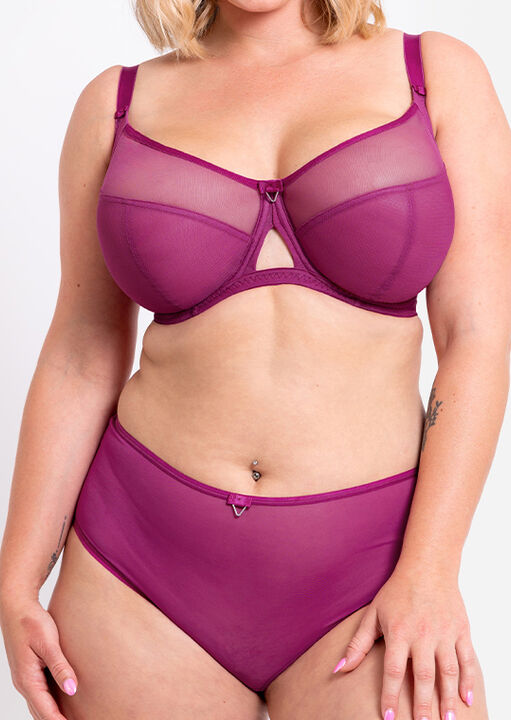 Curvy Kate Purple Victory Balcony Bra, 34Ff