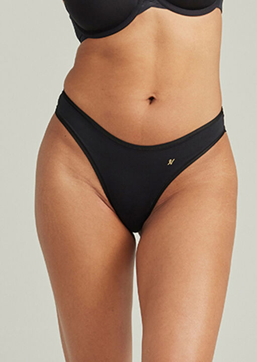 Nudea Black The Dipped Thong, Xl