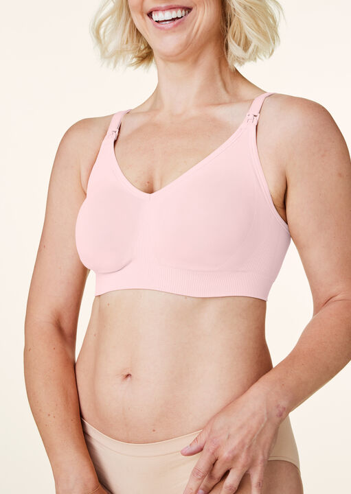 Bravado Pale Pink Silk Seamless Nursing Bra,